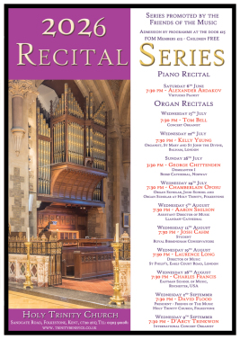 2016 Concert and Recital Series